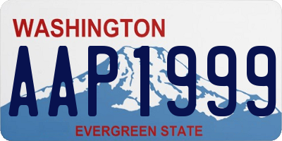 WA license plate AAP1999