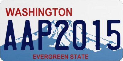 WA license plate AAP2015