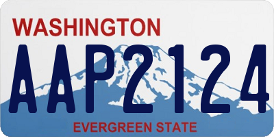 WA license plate AAP2124