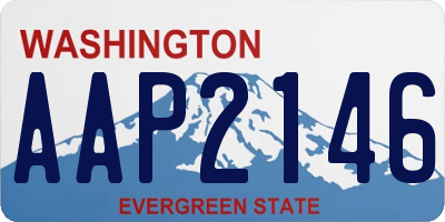 WA license plate AAP2146