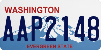WA license plate AAP2148