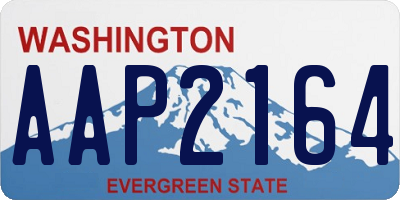 WA license plate AAP2164