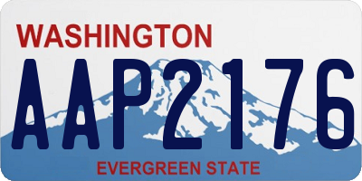 WA license plate AAP2176