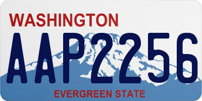 WA license plate AAP2256