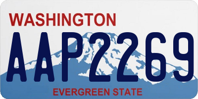 WA license plate AAP2269