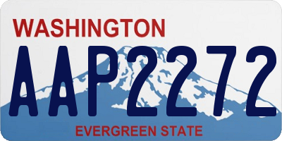 WA license plate AAP2272