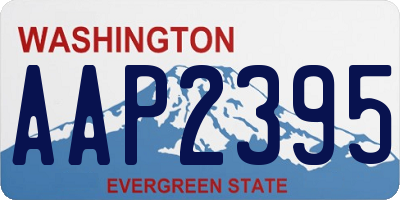 WA license plate AAP2395