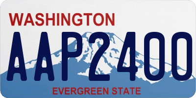 WA license plate AAP2400