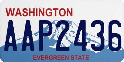 WA license plate AAP2436