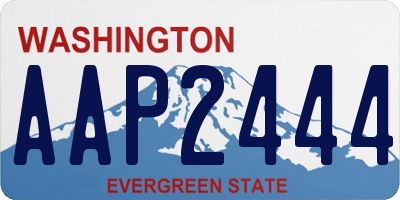 WA license plate AAP2444