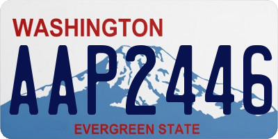 WA license plate AAP2446