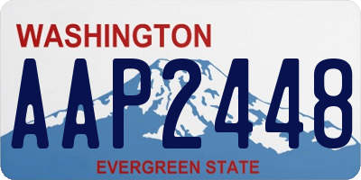 WA license plate AAP2448