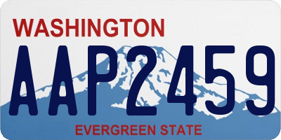 WA license plate AAP2459