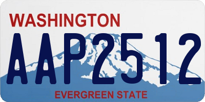 WA license plate AAP2512