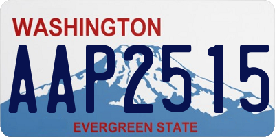 WA license plate AAP2515