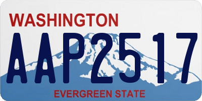 WA license plate AAP2517