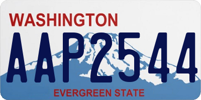 WA license plate AAP2544