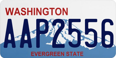 WA license plate AAP2556