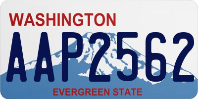 WA license plate AAP2562