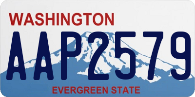 WA license plate AAP2579
