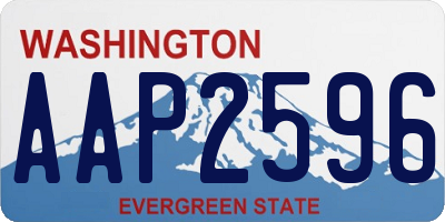 WA license plate AAP2596