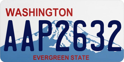 WA license plate AAP2632