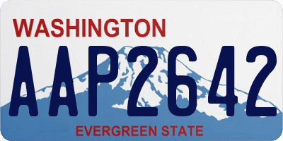 WA license plate AAP2642