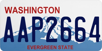 WA license plate AAP2664