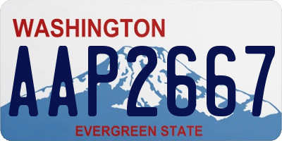 WA license plate AAP2667