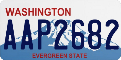 WA license plate AAP2682