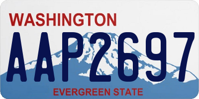 WA license plate AAP2697