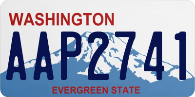 WA license plate AAP2741