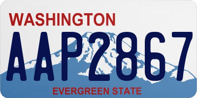 WA license plate AAP2867