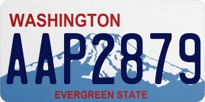 WA license plate AAP2879