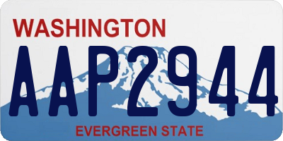 WA license plate AAP2944