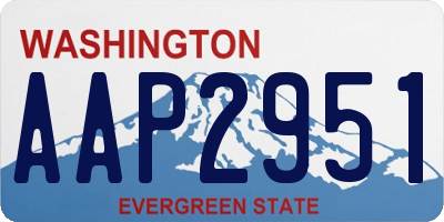 WA license plate AAP2951