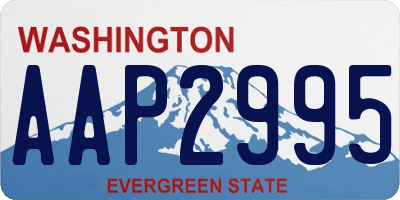 WA license plate AAP2995