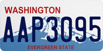 WA license plate AAP3095