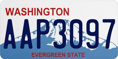 WA license plate AAP3097