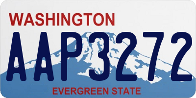 WA license plate AAP3272