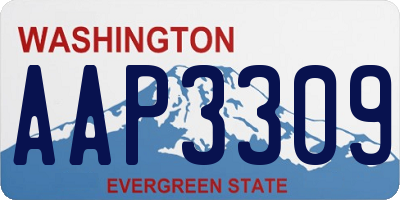 WA license plate AAP3309