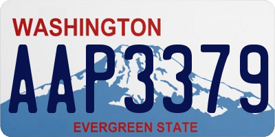 WA license plate AAP3379