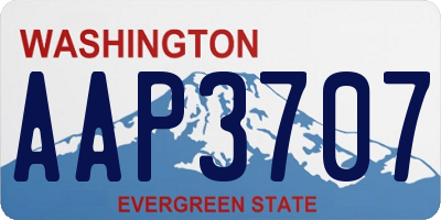 WA license plate AAP3707
