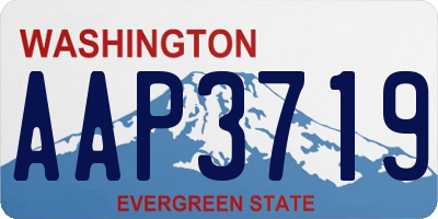 WA license plate AAP3719