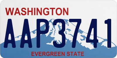 WA license plate AAP3741