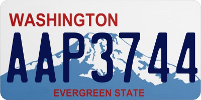 WA license plate AAP3744