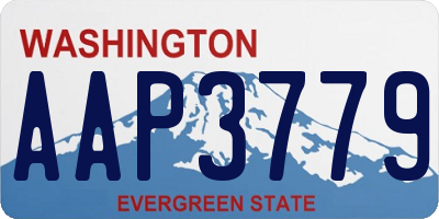 WA license plate AAP3779