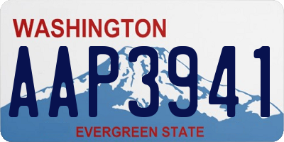 WA license plate AAP3941