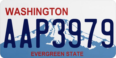 WA license plate AAP3979