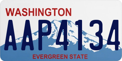 WA license plate AAP4134